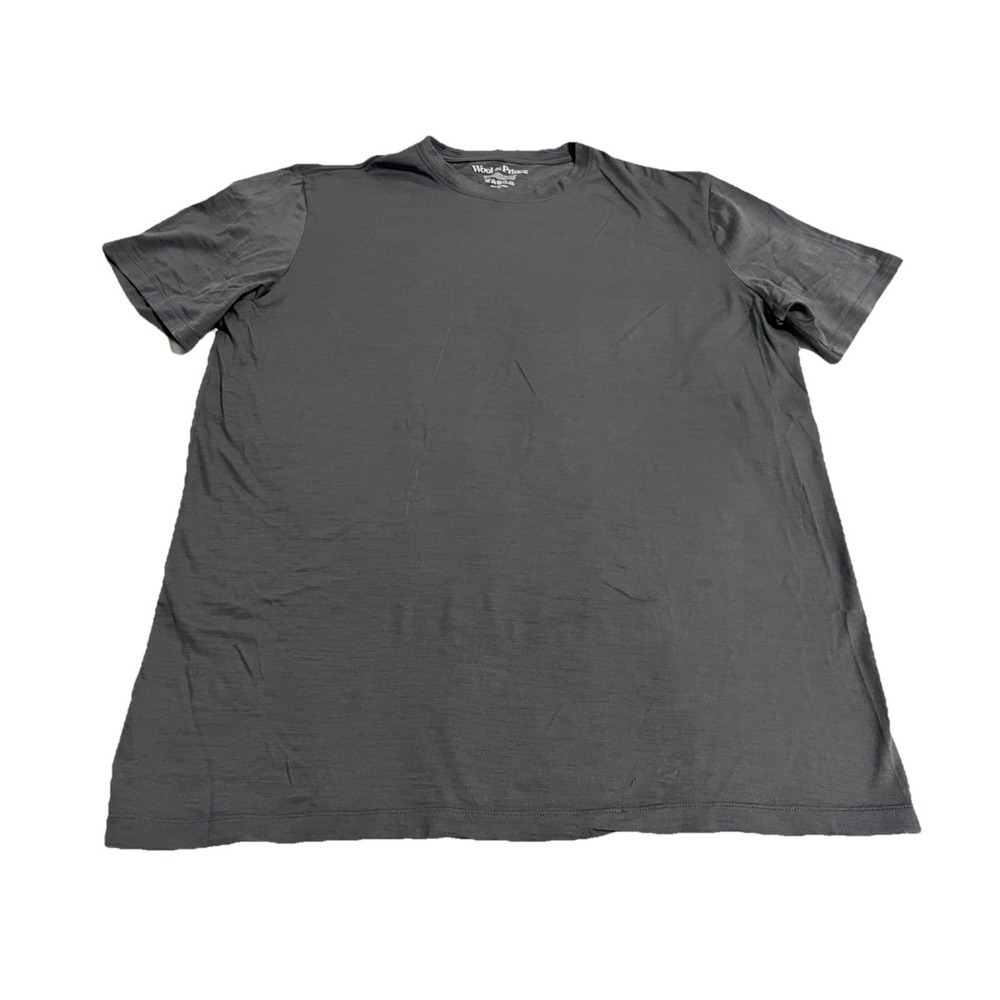 Wool & Prince T Shirt Mens XL Merino Wool Nylon Crewneck Short Sleeve